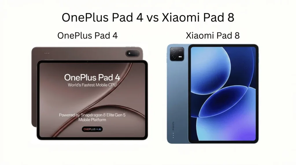 OnePlus Pad 4 vs Xiaomi Pad 8